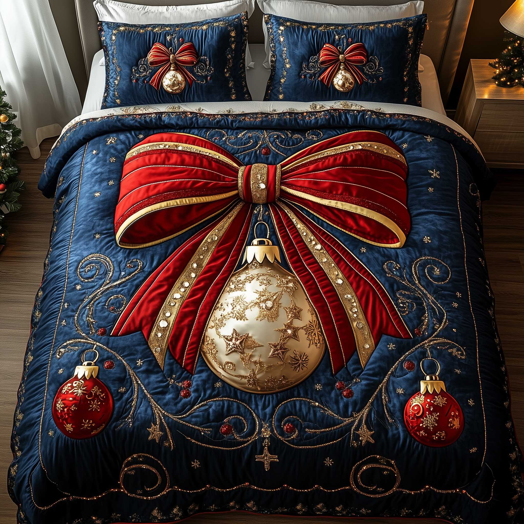 Holiday Ribbon Duvet Cover Set GFTOTP13900 – Patchique Store