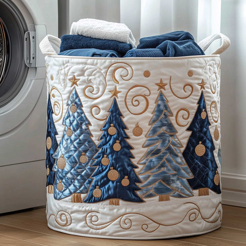 Christmas Tree Quilted Laundry Basket GFTOTP13912