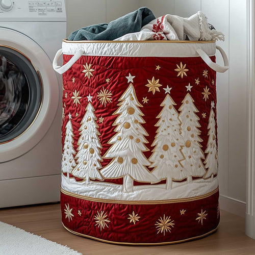 Christmas Tree Quilted Laundry Basket GFTOTP13917