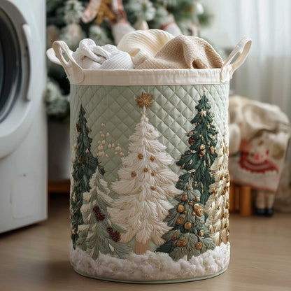 Christmas Tree Quilted Laundry Basket GFTOTP13918