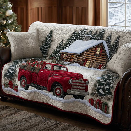 Christmas Wonderland Quilted Sofa Cover GFTOTP13919