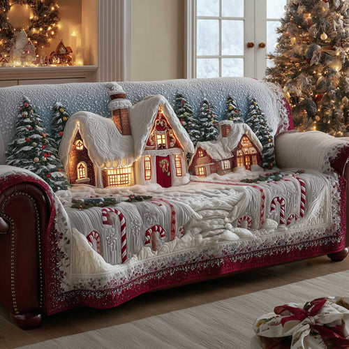 Christmas Wonderland Quilted Sofa Cover GFTOTP13920
