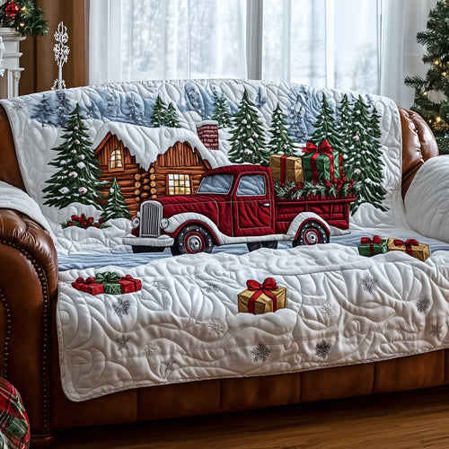 Christmas Wonderland Quilted Sofa Cover GFTOTP13924