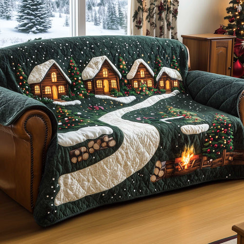 Christmas Wonderland Quilted Sofa Cover GFTOTP13925