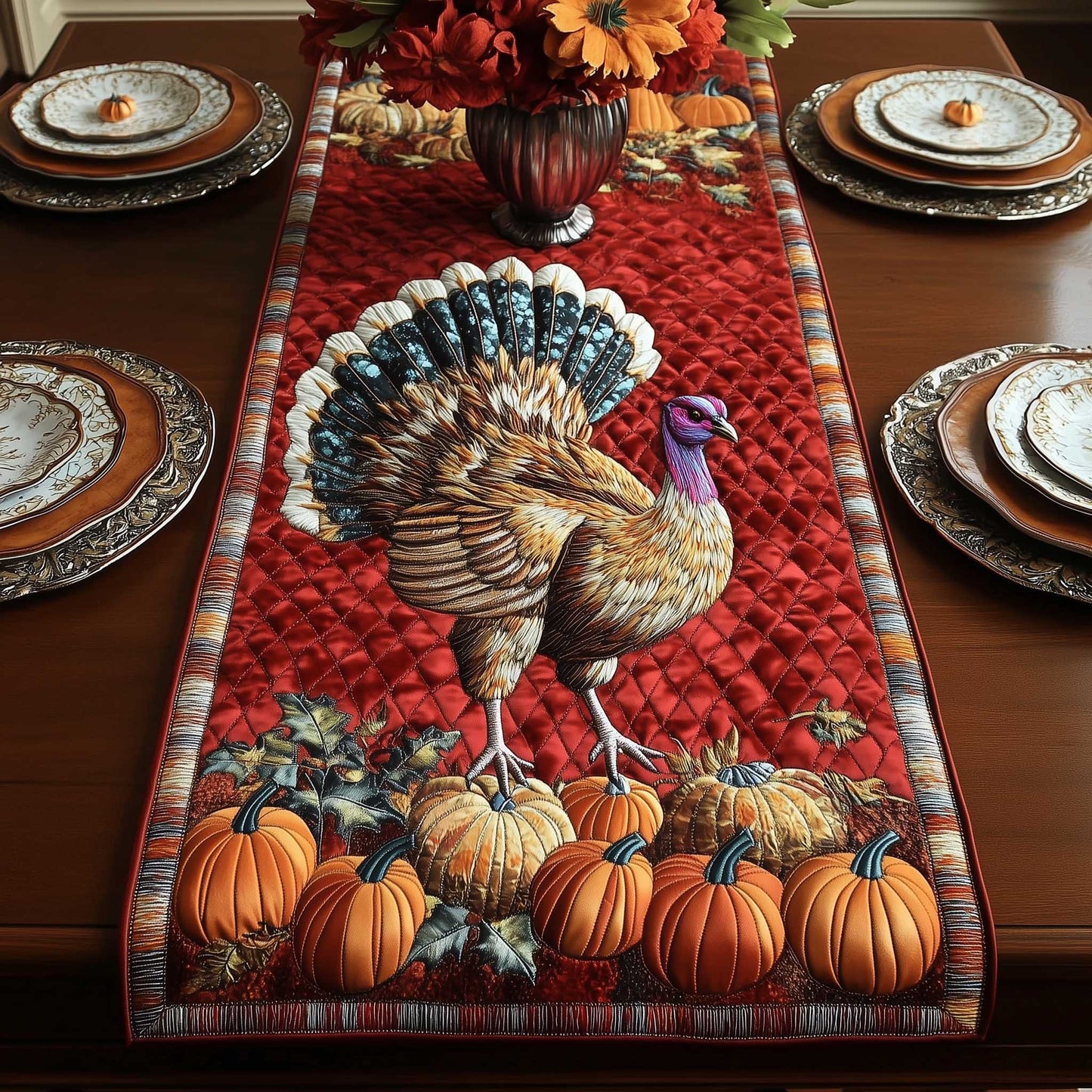 Harvest Charm Quilted Table Runner GFTOTP13930