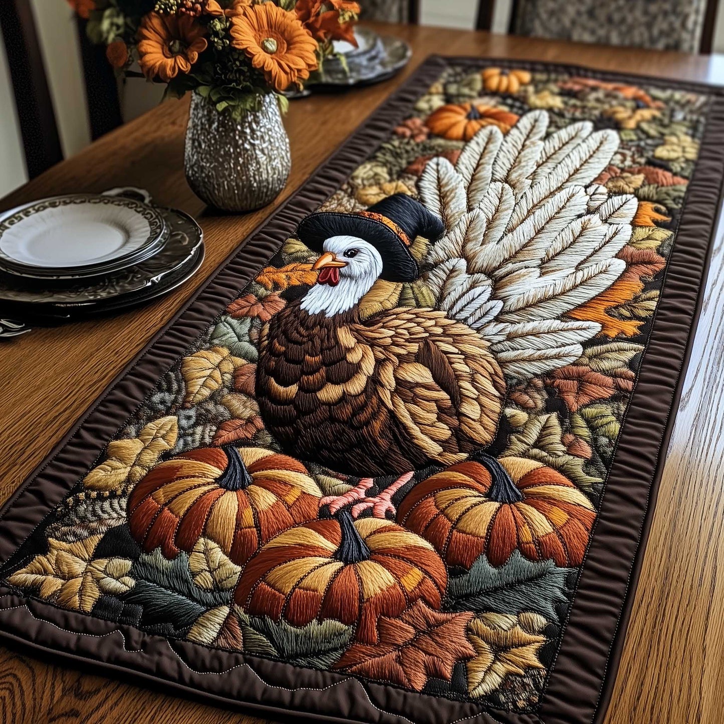Harvest Charm Quilted Table Runner GFTOTP13933