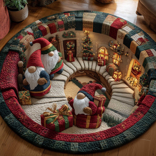 Holiday Workshop Quilted Round Mat GFTOTP13935
