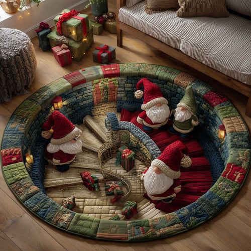 Holiday Workshop Quilted Round Mat GFTOTP13936