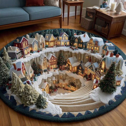 Christmas Wonderland Quilted Round Mat GFTOTP13945