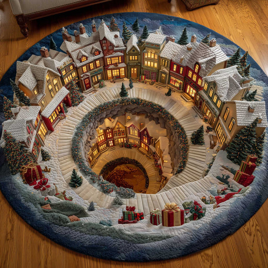 Christmas Wonderland Quilted Round Mat GFTOTP13946
