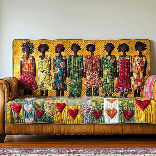 Heritage Glow Quilted Sofa Cover GFTOTP13955