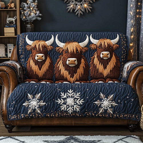 Yuletide Pasture Quilted Sofa Cover GFTOTP13983