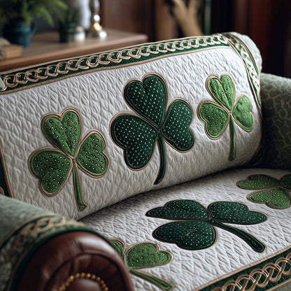 Irish Shamrock Quilted Sofa Cover GFTOTP14001