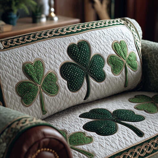 Irish Shamrock Quilted Sofa Cover GFTOTP14001