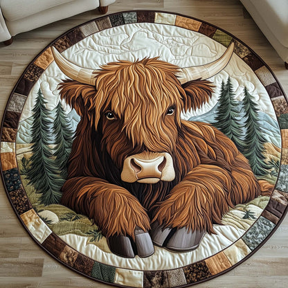 Yuletide Pasture Quilted Round Mat GFTOTP14034