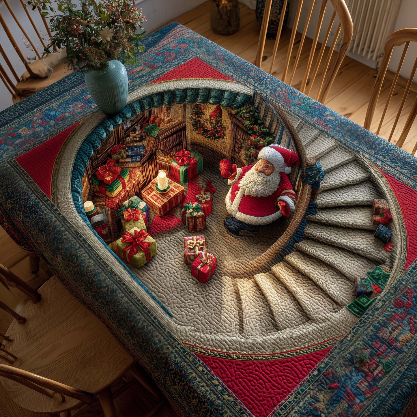 Holiday Workshop Tablecloth GFTOTP14055
