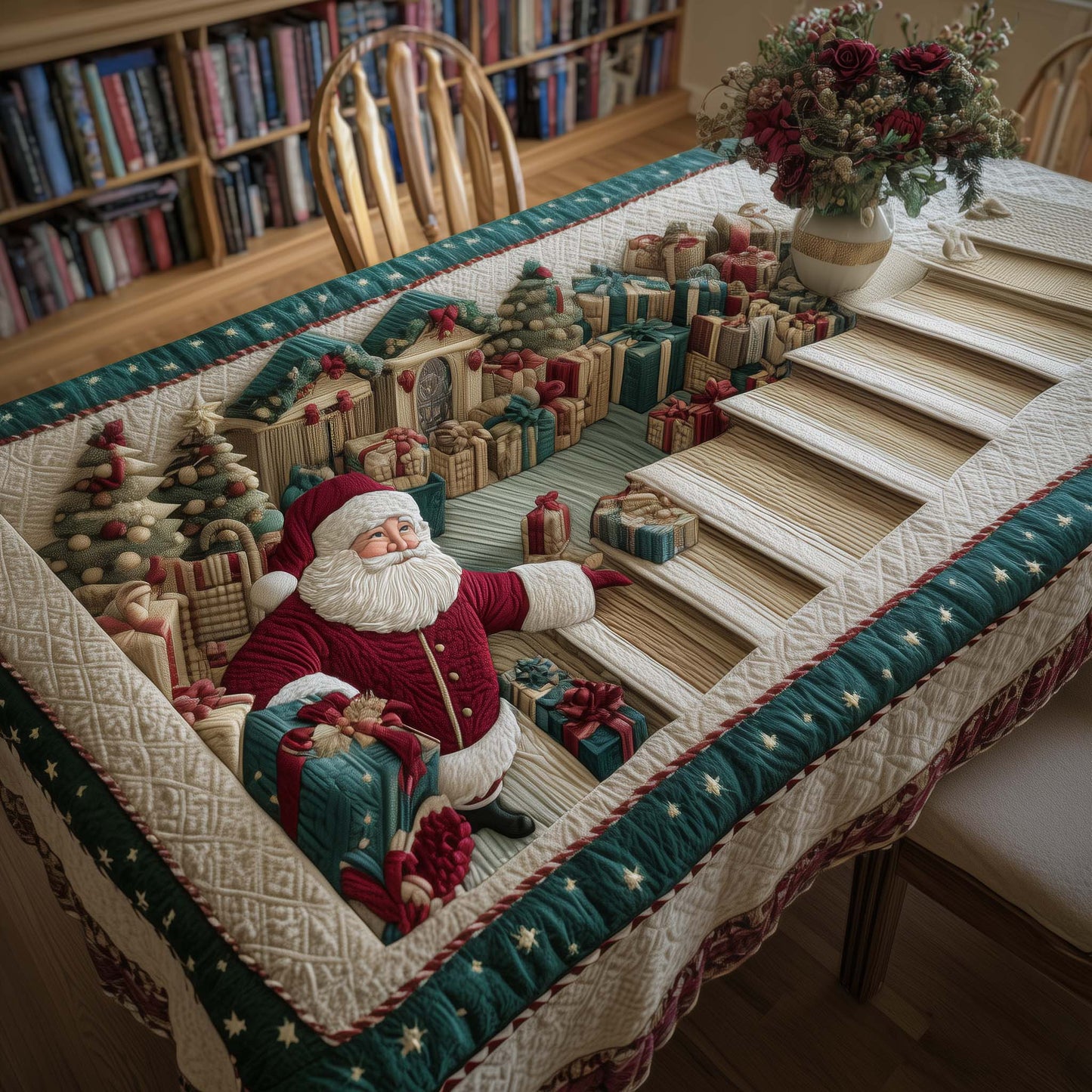 Holiday Workshop Tablecloth GFTOTP14056