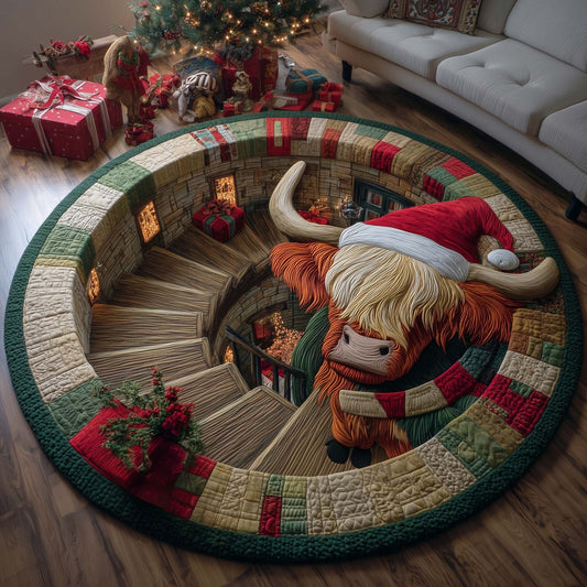 Yuletide Pasture Quilted Round Mat GFTOTP14065