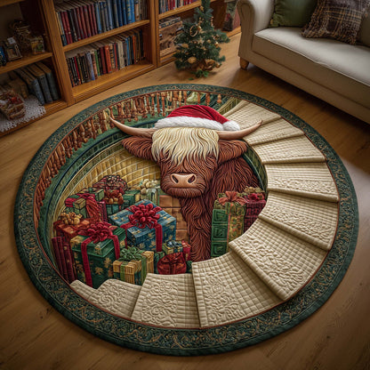 Yuletide Pasture Quilted Round Mat GFTOTP14066