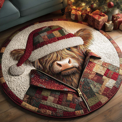 Yuletide Pasture Quilted Round Mat GFTOTP14070