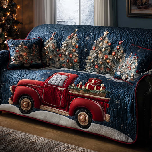 Frosted Journey Quilted Sofa Cover GFTOTP14073
