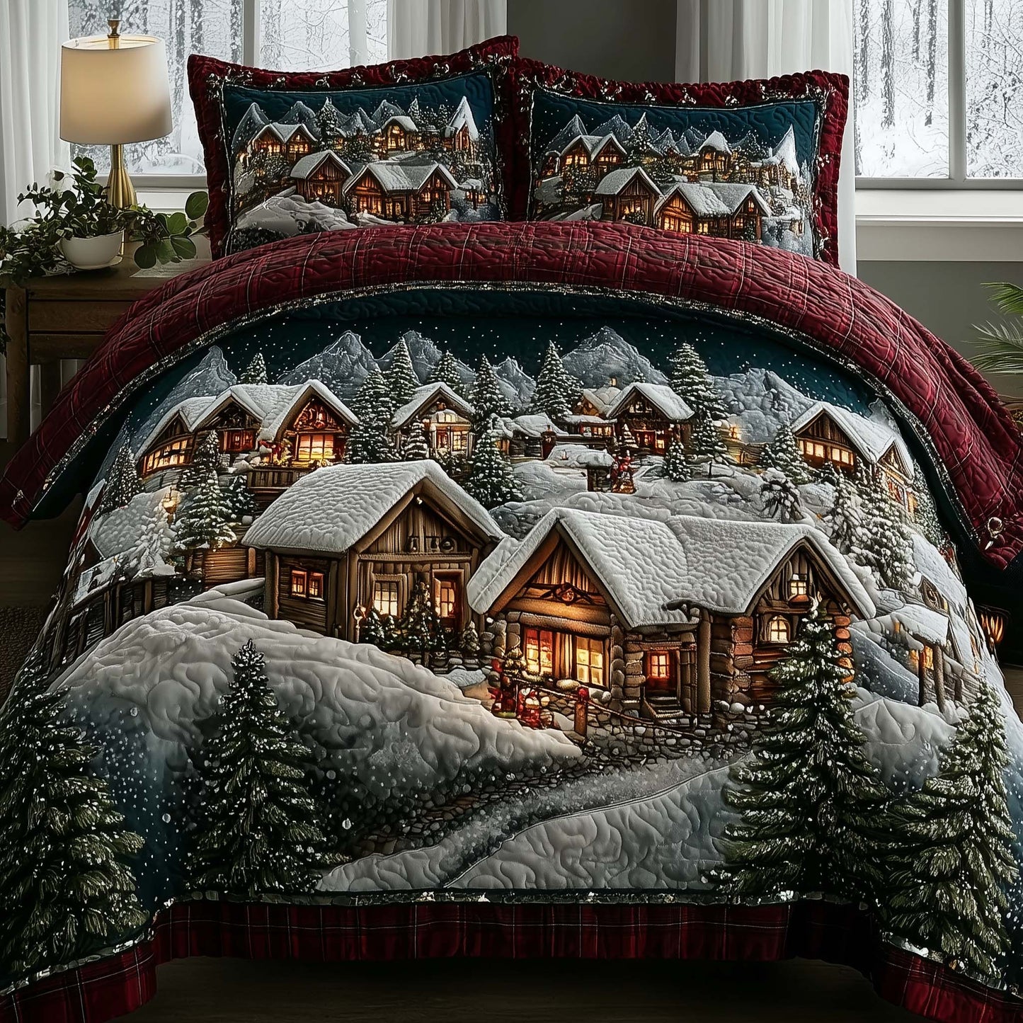 Festive Town Duvet Cover Set GFTOTP14077