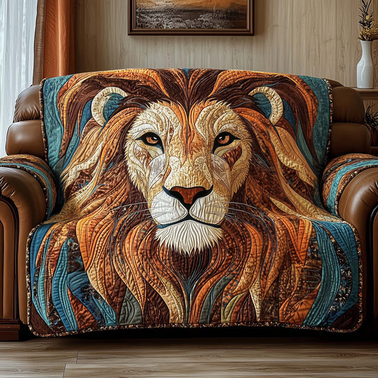 Majestic Lion Quilted Sofa Cover GFTOTP14103