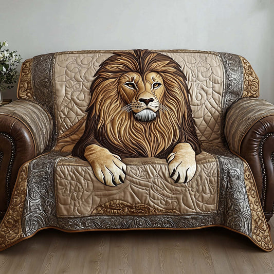 Majestic Lion Quilted Sofa Cover GFTOTP14108