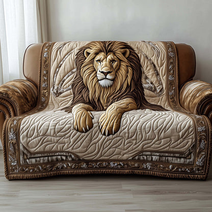 Majestic Lion Quilted Sofa Cover GFTOTP14109