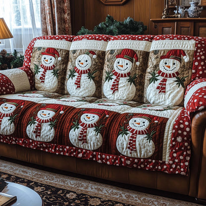 Frosty Friends Quilted Sofa Cover GFTOTP14120