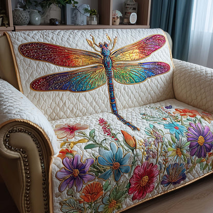 Elegant Wings Quilted Sofa Cover GFTOTP14124