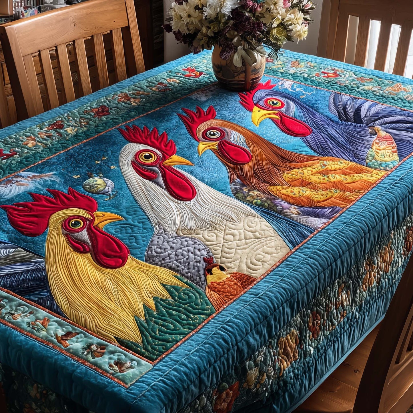 Funky Chicken Tablecloth GFTOTP14134