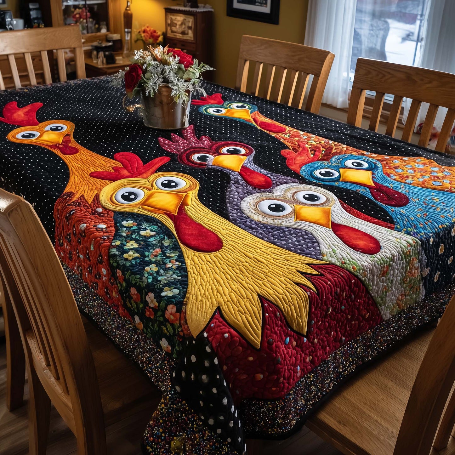 Funky Chicken Tablecloth GFTOTP14135