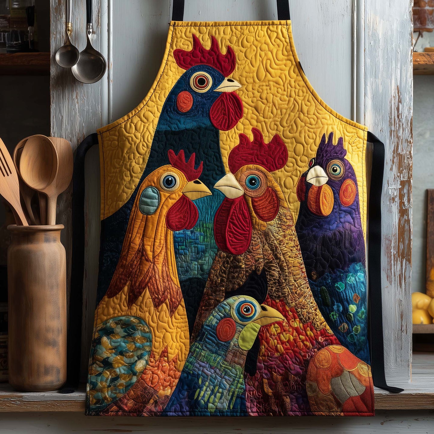 Funky Chicken Quilted Apron GFTOTP14144