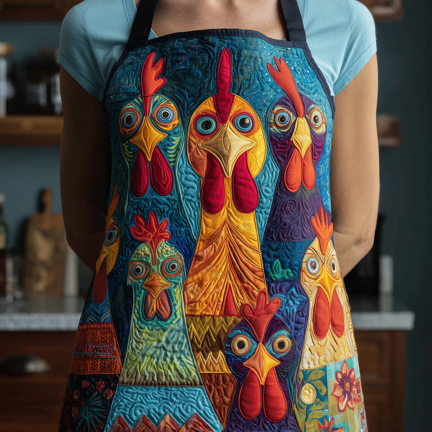 Funky Chicken Quilted Apron GFTOTP14146