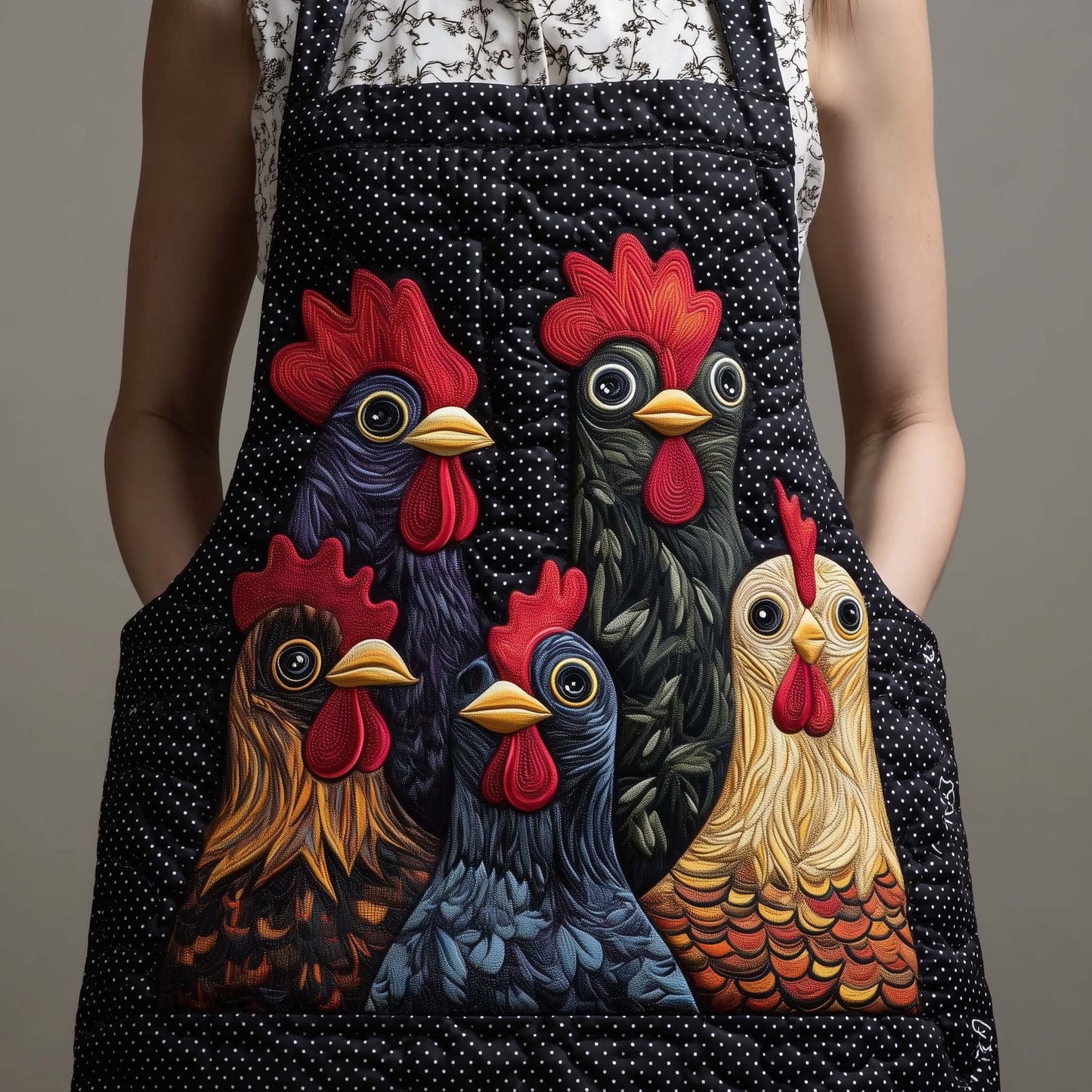 Funky Chicken Quilted Apron GFTOTP14147