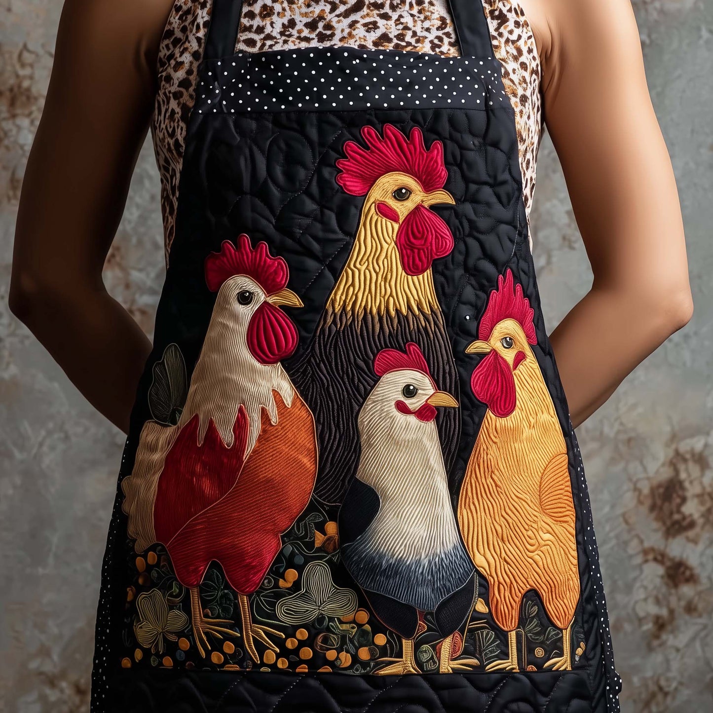 Funky Chicken Quilted Apron GFTOTP14148