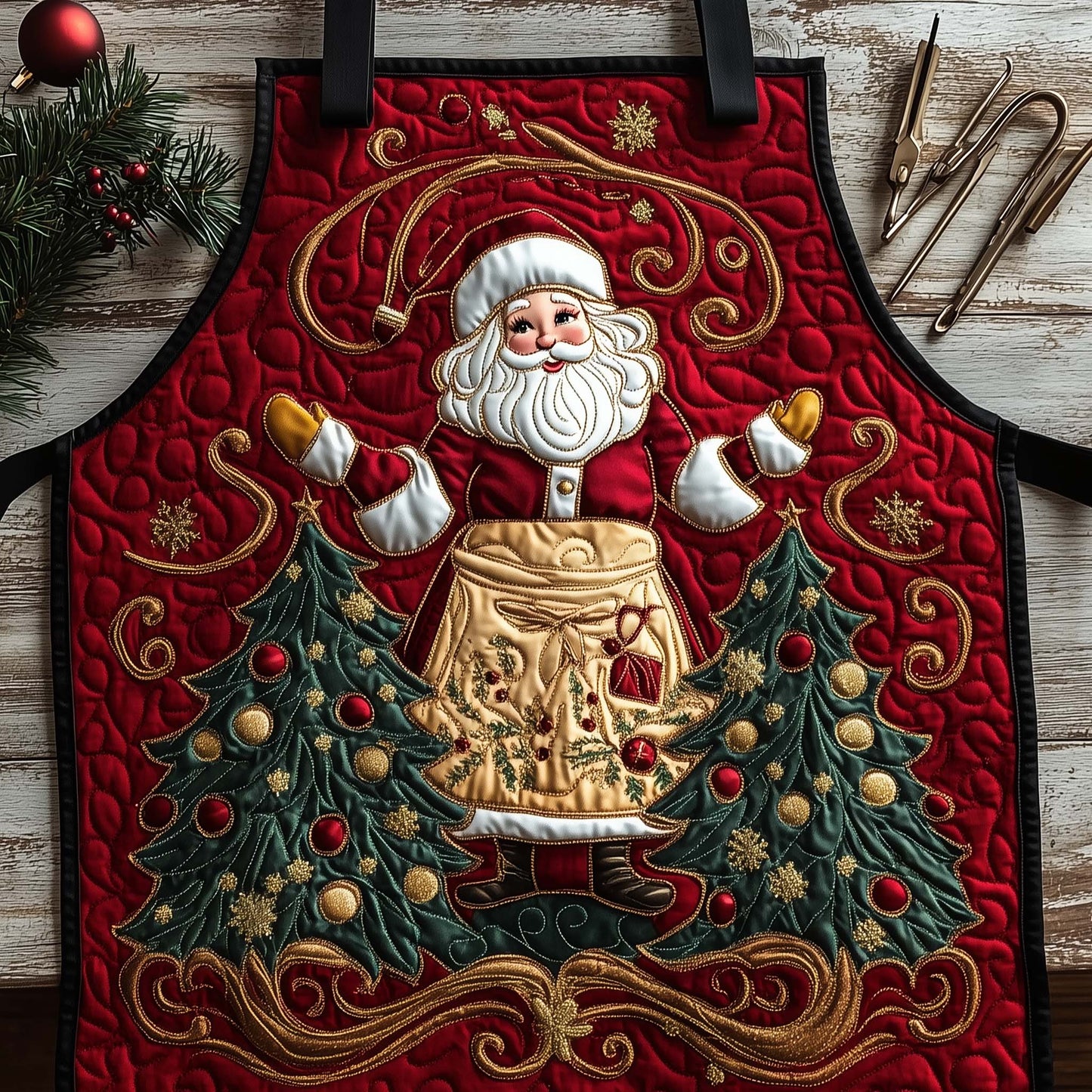Mrs. Claus Quilted Apron GFTOTP14154