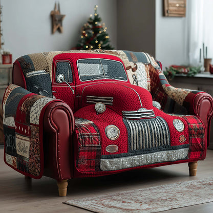 Retro Ride Quilted Sofa Cover GFTOTP14173