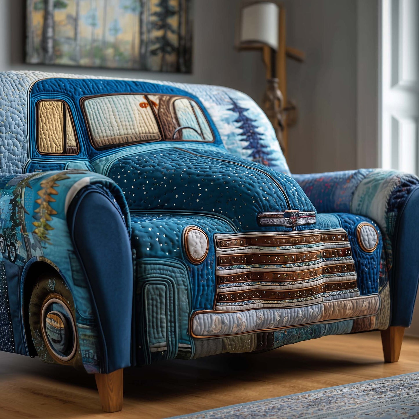 Retro Ride Quilted Sofa Cover GFTOTP14176