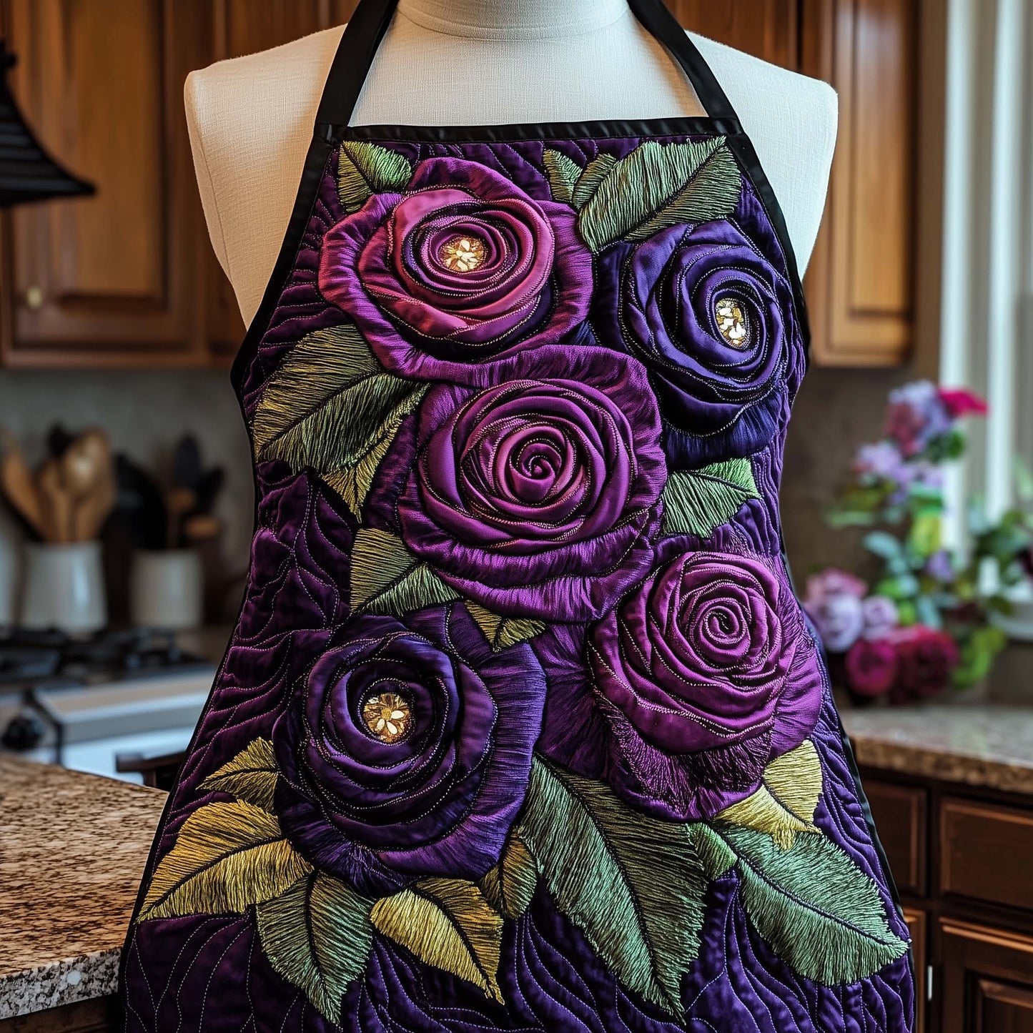 Charming Rose Quilted Apron GFTOTP14195