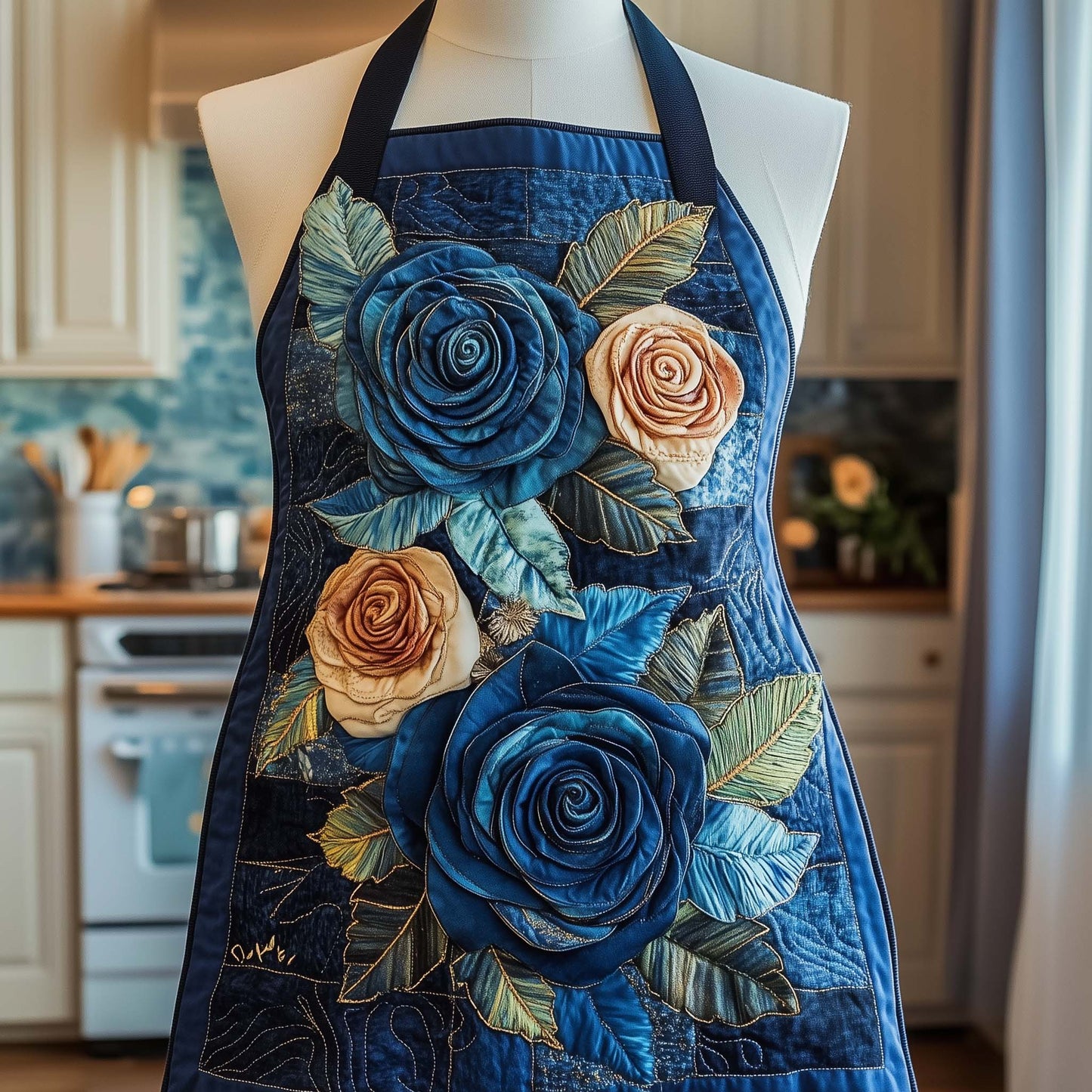 Charming Rose Quilted Apron GFTOTP14197