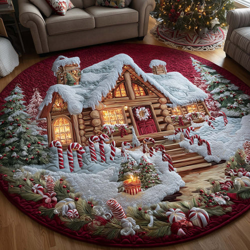 Christmas Wonderland Quilted Round Mat GFTOTP14213