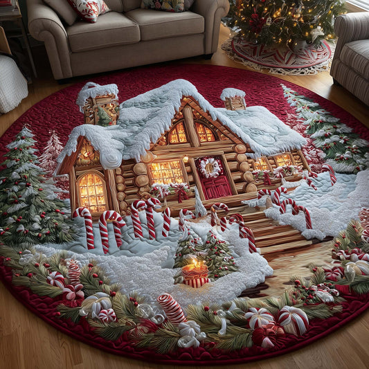 Christmas Wonderland Quilted Round Mat GFTOTP14213
