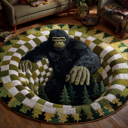 Sasquatch Trail Quilted Round Mat GFTOTP14284