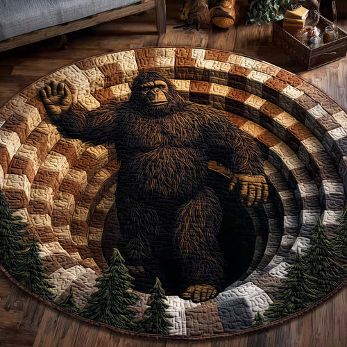 Sasquatch Trail Quilted Round Mat GFTOTP14289