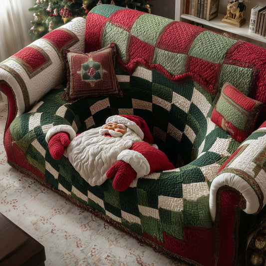 Holly Jolly Quilted Sofa Cover GFTOTP14347