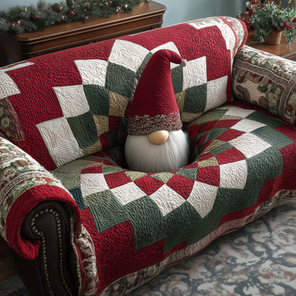 Holly Jolly Quilted Sofa Cover GFTOTP14349