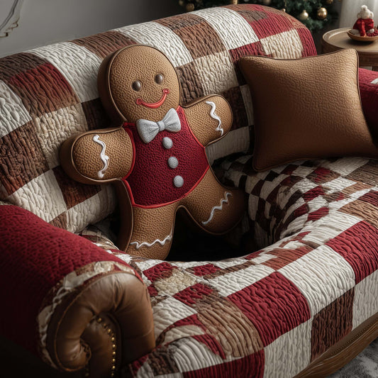 Holly Jolly Quilted Sofa Cover GFTOTP14350