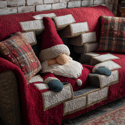 Holly Jolly Quilted Sofa Cover GFTOTP14352